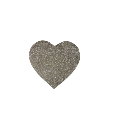 Coeur gris cuir